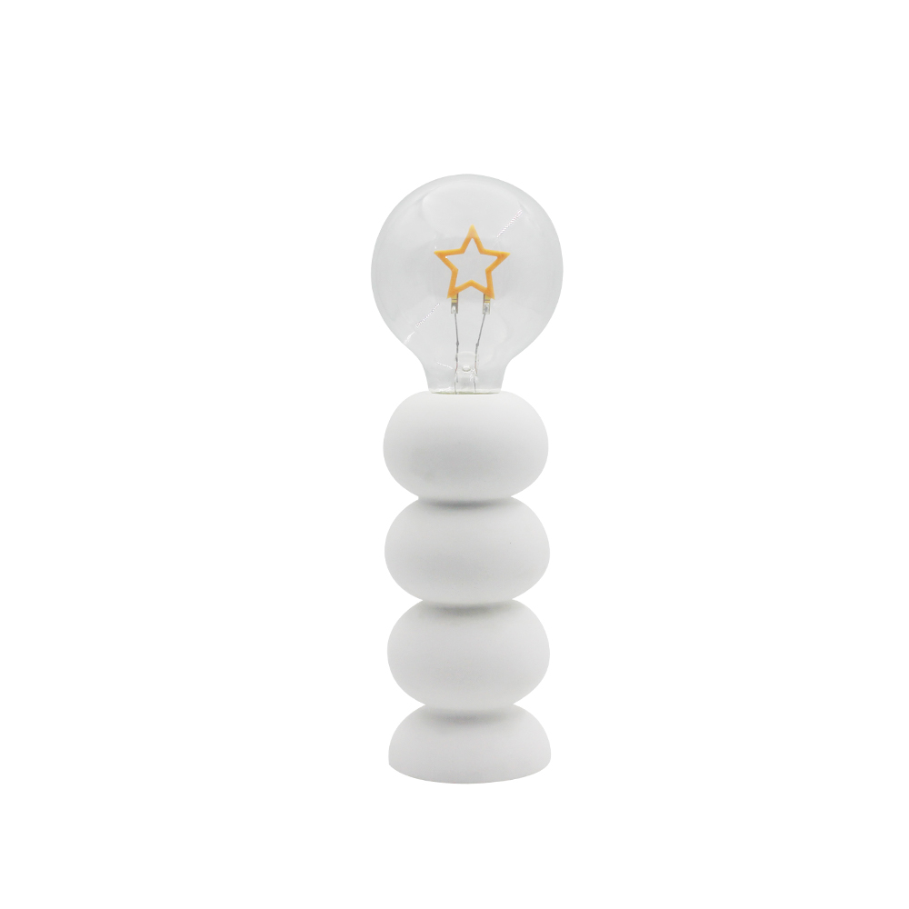 Cemento a forma di bolla a forma di lampada da scrivania a basso consumo